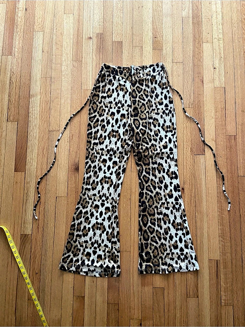 SHEIN Leopard Print Wide Leg Pants Size Medium